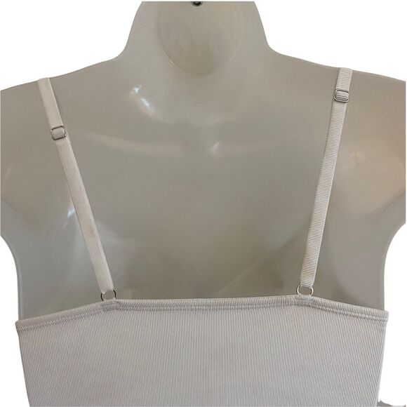 Free People XS Bralette Bianca Long Line Underwire Bra Ivory Lace Cups - Picture 7 of 10